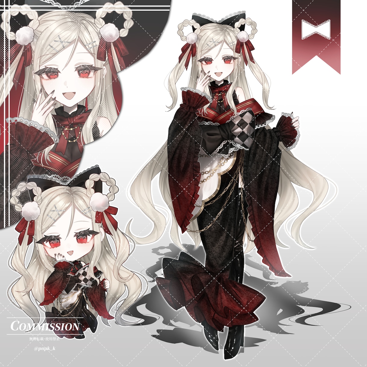 等身・SD立ち絵イラストを制作します Vtuber様、配信者様、OC制作など立ち絵が必要な方へ イメージ7