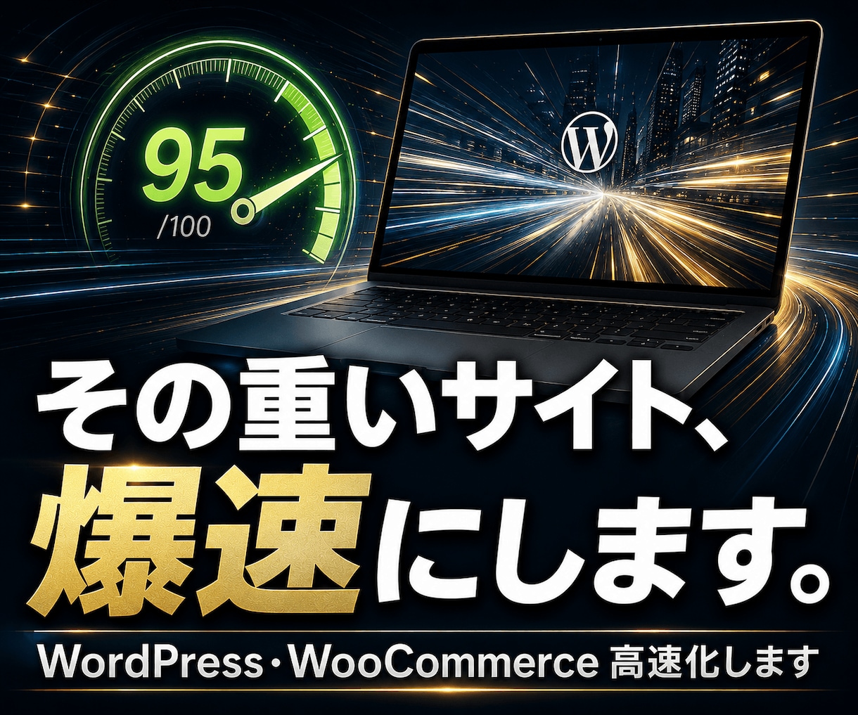 Wordpress、高速化いたします 確かな知識と技術がなければ達成できない数値をお約束します。 イメージ1