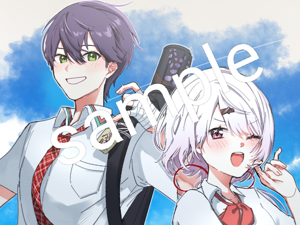 安価で目を引く男女アイコンイラスト描きます 修正無制限◎アイコン描かせていただきます！ イメージ3