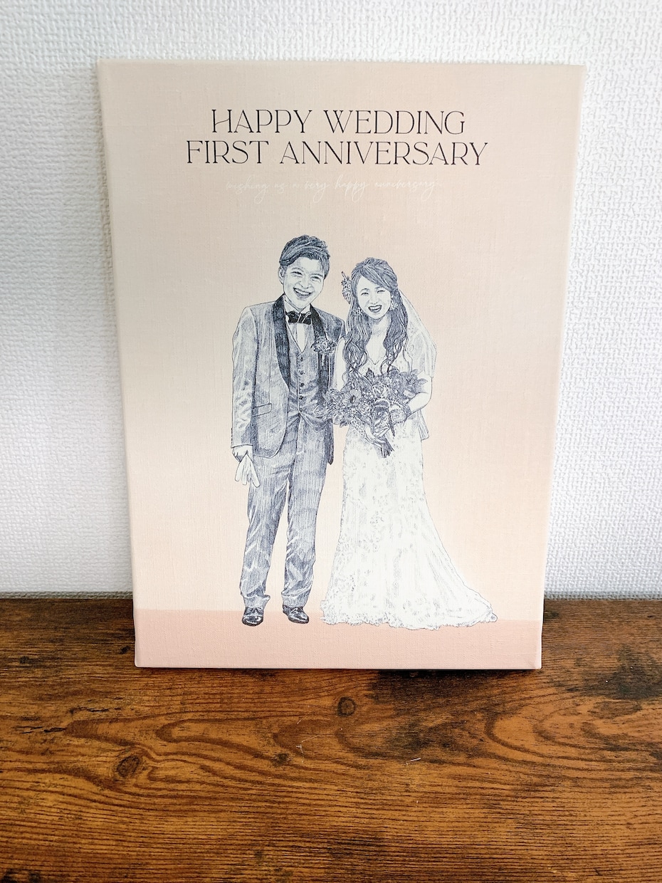 ウェルカムボード・結婚祝いにも喜ばれます キャンバスプリント　サイズ W530×H455×D18mm イメージ4