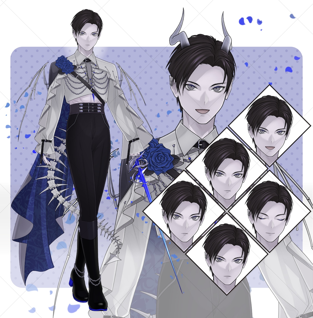 立ち絵イラスト制作承ります ゲーム/TRPG/IRIAM オリキャラが必要な方◎ イメージ2
