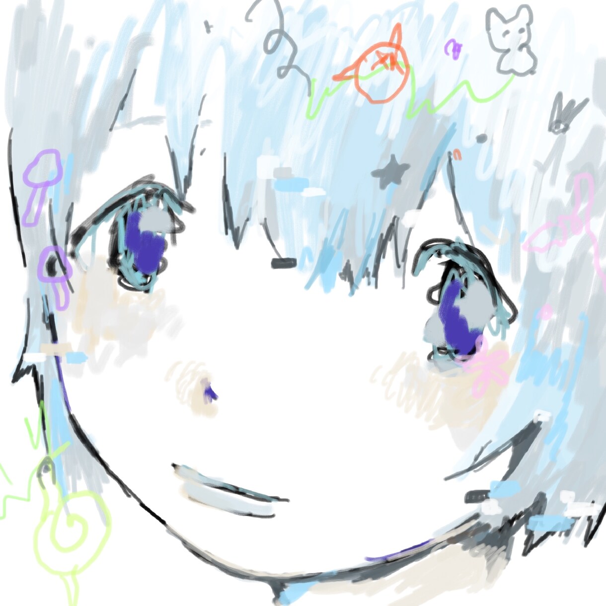 コラージュ感のある可愛いアイコンを作成します コラージュ感のある可愛いラフタッチアイコンを作成します。 イメージ1