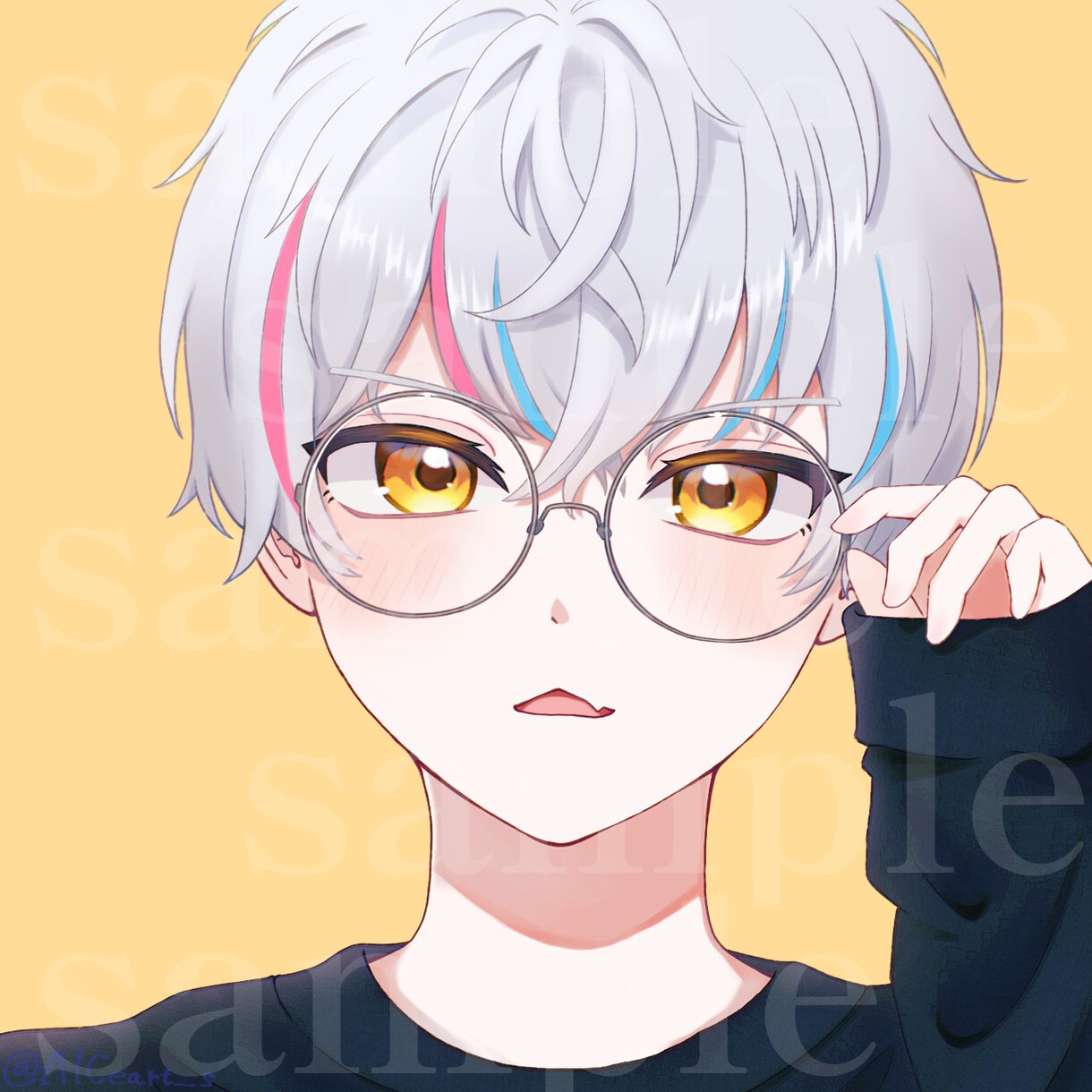 SNS映え アイコン・サムネイル描きます キラキラかわいいお顔を描くのが得意です！ イメージ3
