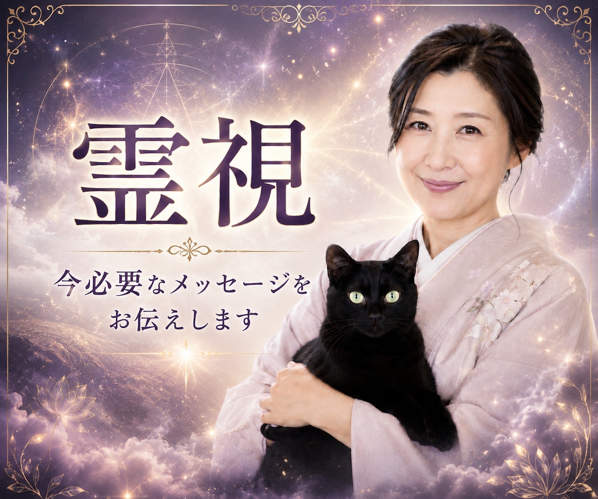霊視 ✤ 心に寄り添い、進むべき道を探します 恋愛・仕事・人間関係のモヤモヤを紐解き、ほっとできる時間に。 イメージ1