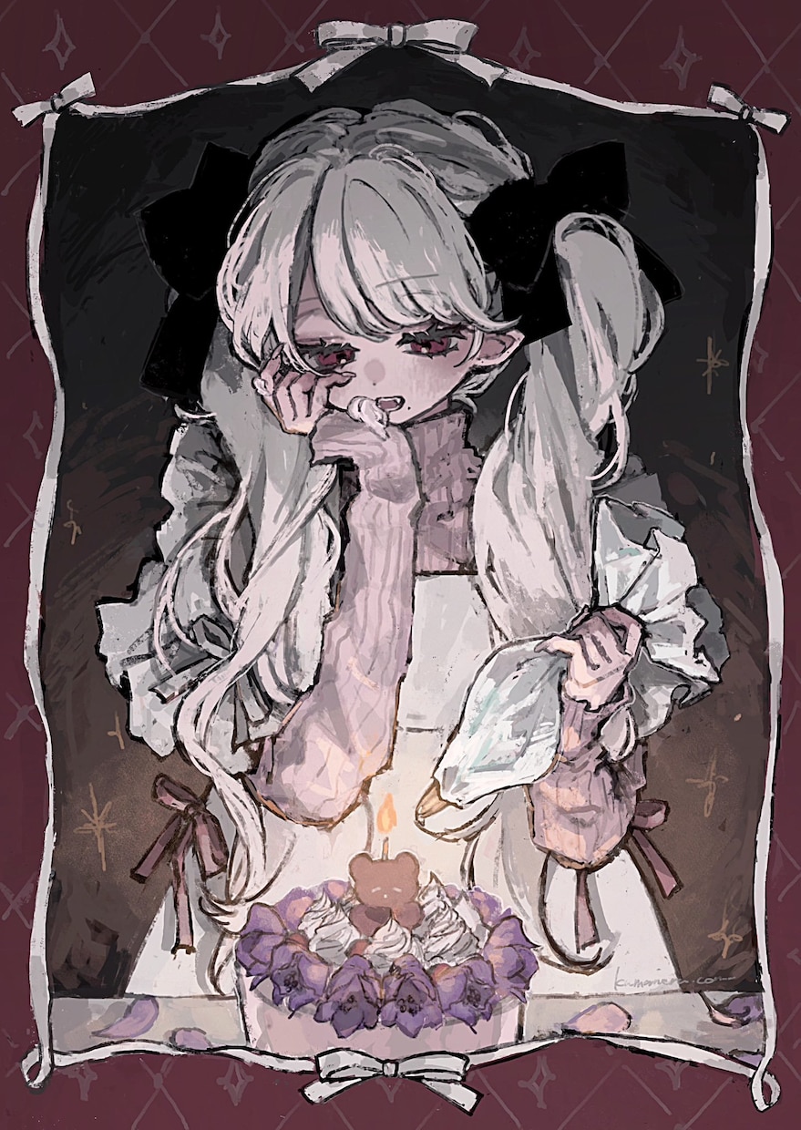 厚塗り✦世界観のある可愛いイラスト制作いたします 歌ってみた、グッズ等の活動用イラストにも౨ৎ イメージ6