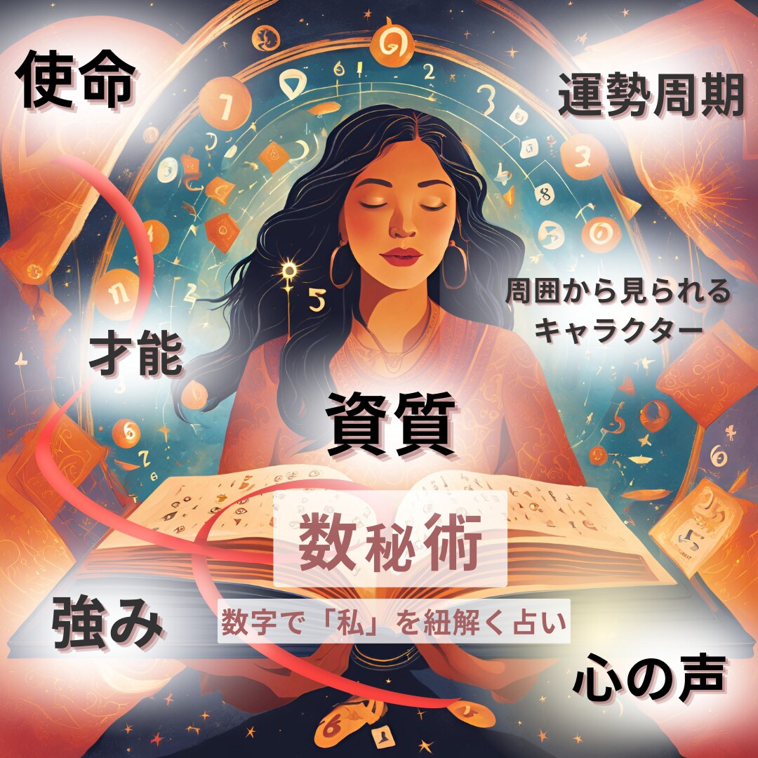私ってどんな人？資質、才能など数秘術でお伝えします 自分を楽しく再発見。数字から知る自分の取扱説明書。 イメージ1