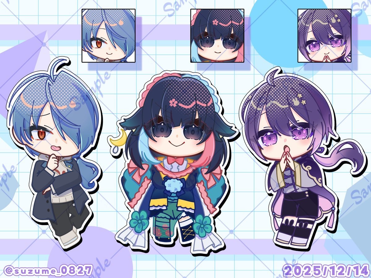 商用OK！ミニキャラ描きます グッズなど◎  短期でもちっとカワイイミニキャラ描きます♪ イメージ3