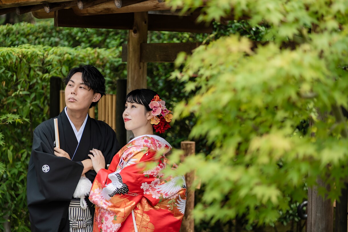 関西 兵庫県神戸市にて結婚式和装前撮りを撮影します お手頃価格でウエディングフォト撮影が可能です。 イメージ7