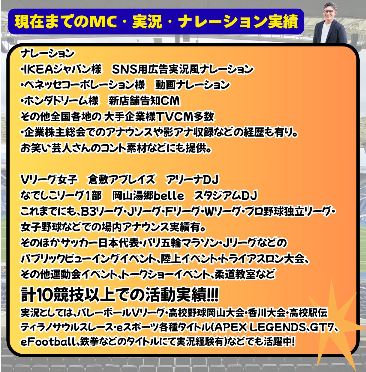 PRO認定◆本物実況・MCの声をお届けします あなたの動画にプロの実況が付く！一段上のクオリティに！ イメージ3