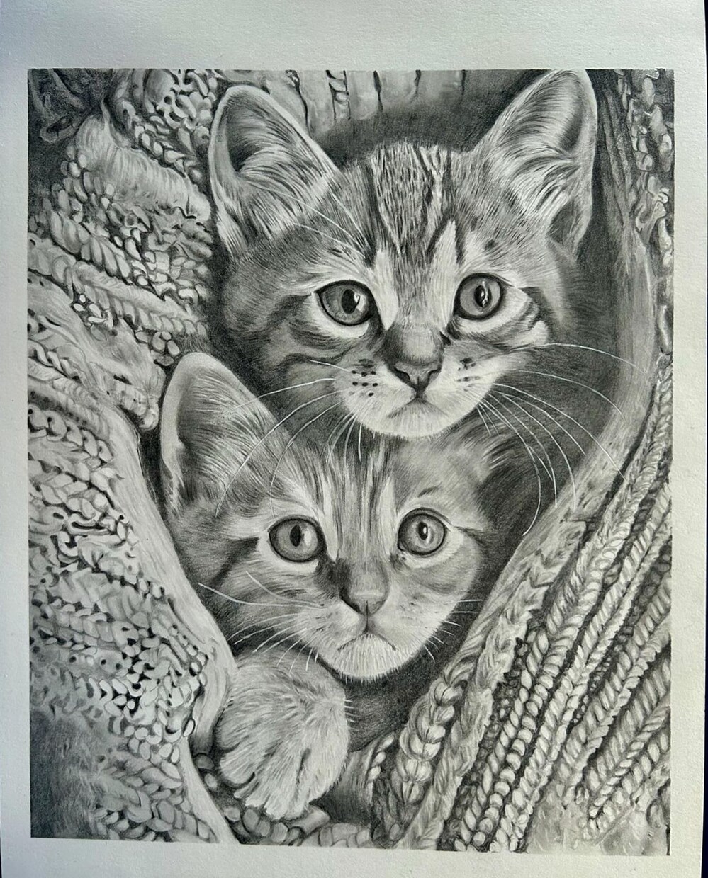 鉛筆画でペットのリアル似顔絵を手描きで作成致します 犬・猫を鉛筆で細部まで丁寧に描きます！ イメージ7
