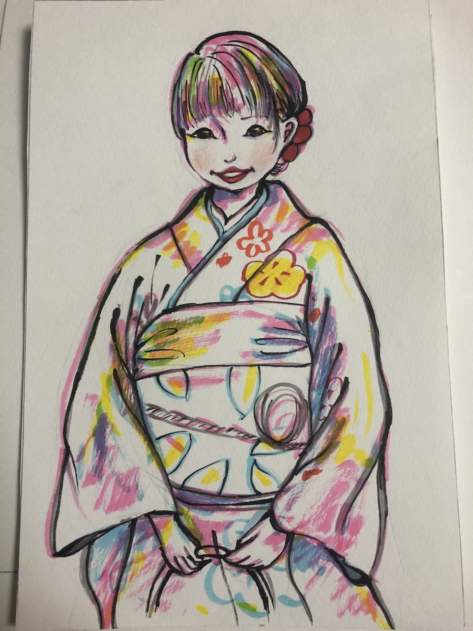 幸せ溢れる似顔絵描きます プレゼント用に大切な人への似顔絵や思い出の場所など。 イメージ2