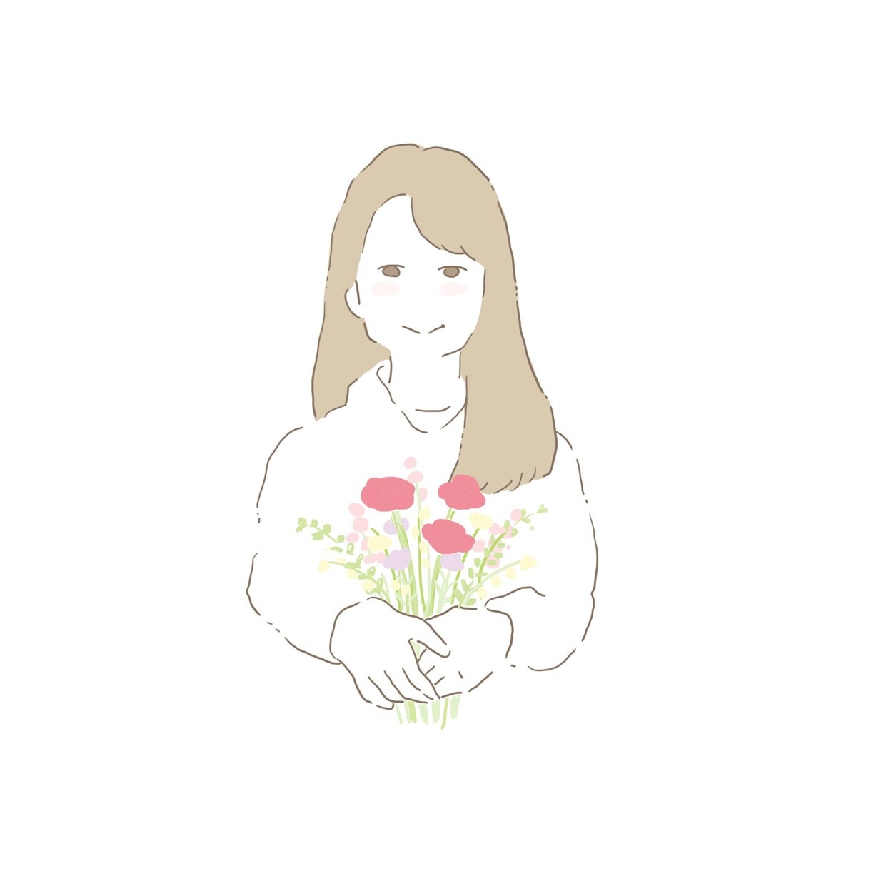 アイコンで使える似顔絵描きます 要望にお応えします。希望のイメージがあればご提示下さい イメージ1