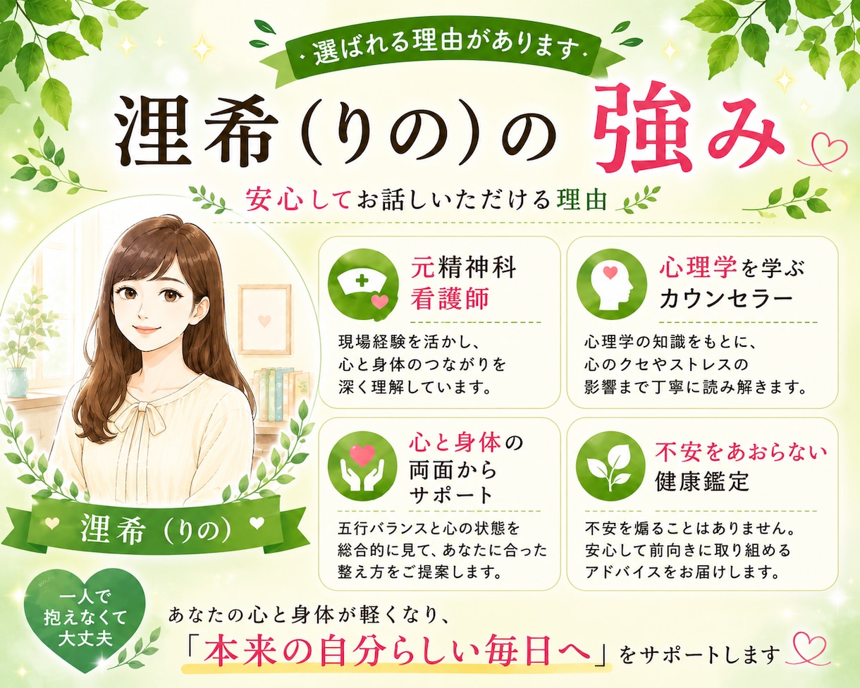 病気前に予防⭐︎体質・身体の弱点・健康法伝えます 心身のバランスが生年月日からわかる⭐︎身体整えて健康生活を イメージ4