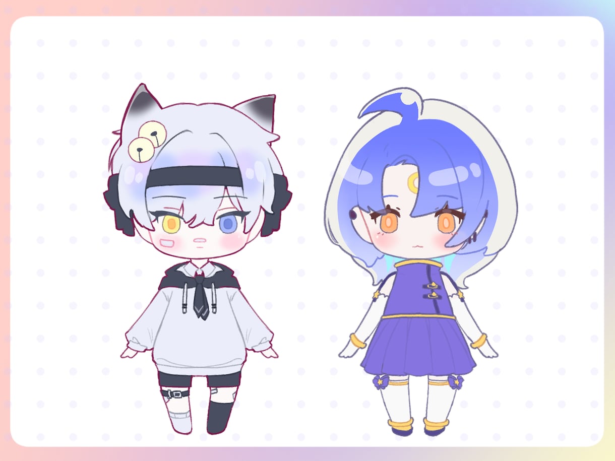 2日締め切り! ミニキャラクターイラスト制作します SD / MD ぽかぽかかわいいキャラクター イメージ3