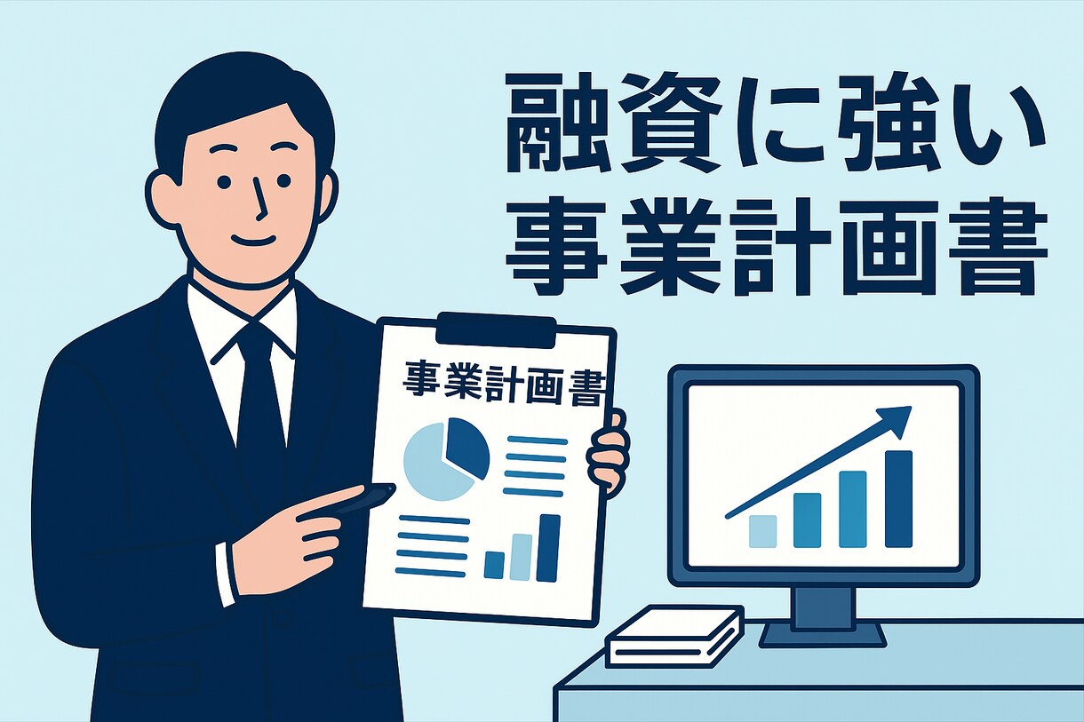 銀行員目線で融資に強い事業計画書を作成します 中小企業診断士×元銀行員が10年以上の経験を基に全力サポート イメージ1