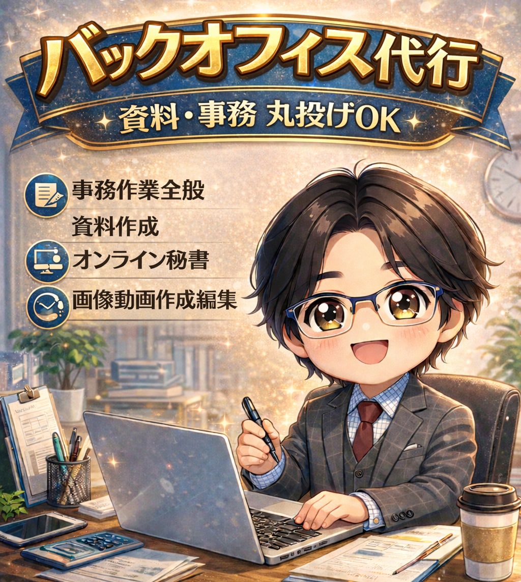 何でも！事務・資料作成の面倒をすべて引き受けます 【経営者・個人事業主様】本来の業務に集中するために丸投げOK イメージ1