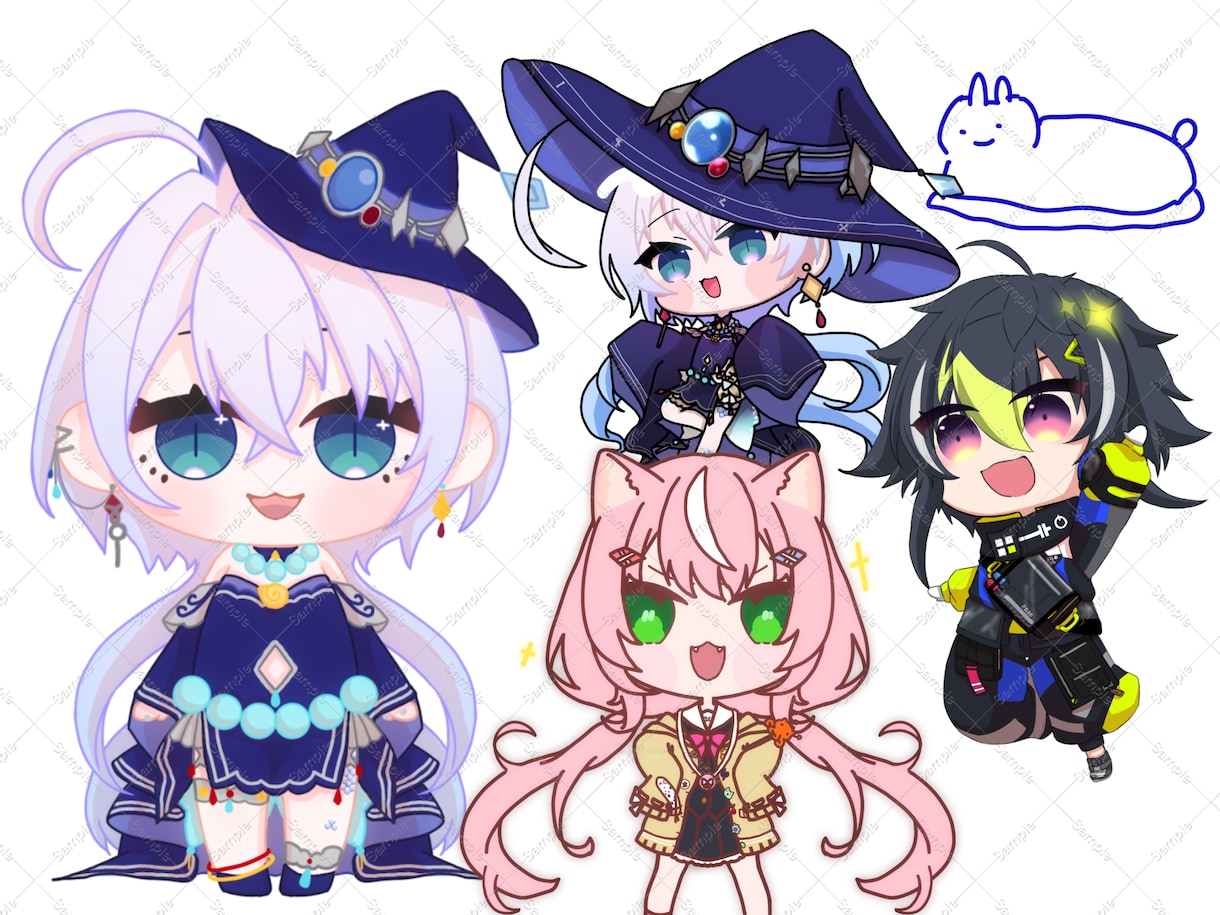 ミニキャラ制作します 幅広い絵柄でかわいいミニキャラ制作します！ イメージ3