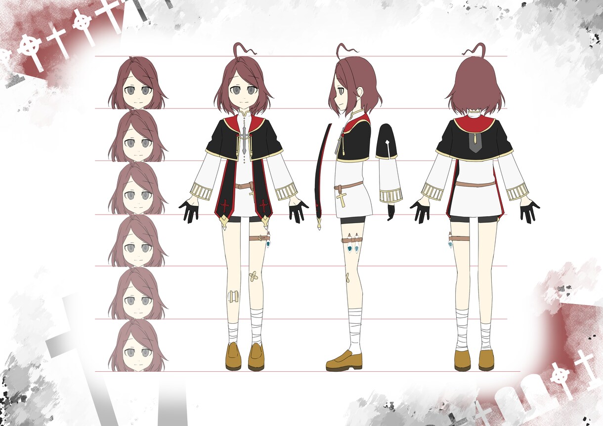 貴方のオリジナルキャラクターをデザイン致します 【実績用低価格】設定資料からTRPG用などなんでも承ります！ イメージ6