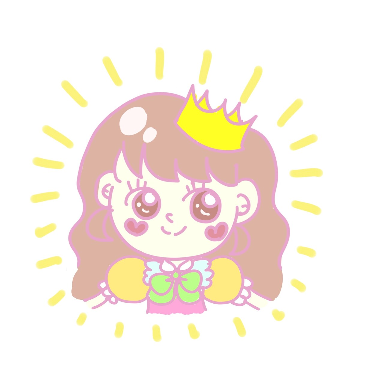 ゆめかわ絵柄のシンプルイラストを描きます ピンクや紫を基調としたシンプルタッチのゆめかわイラスト イメージ3