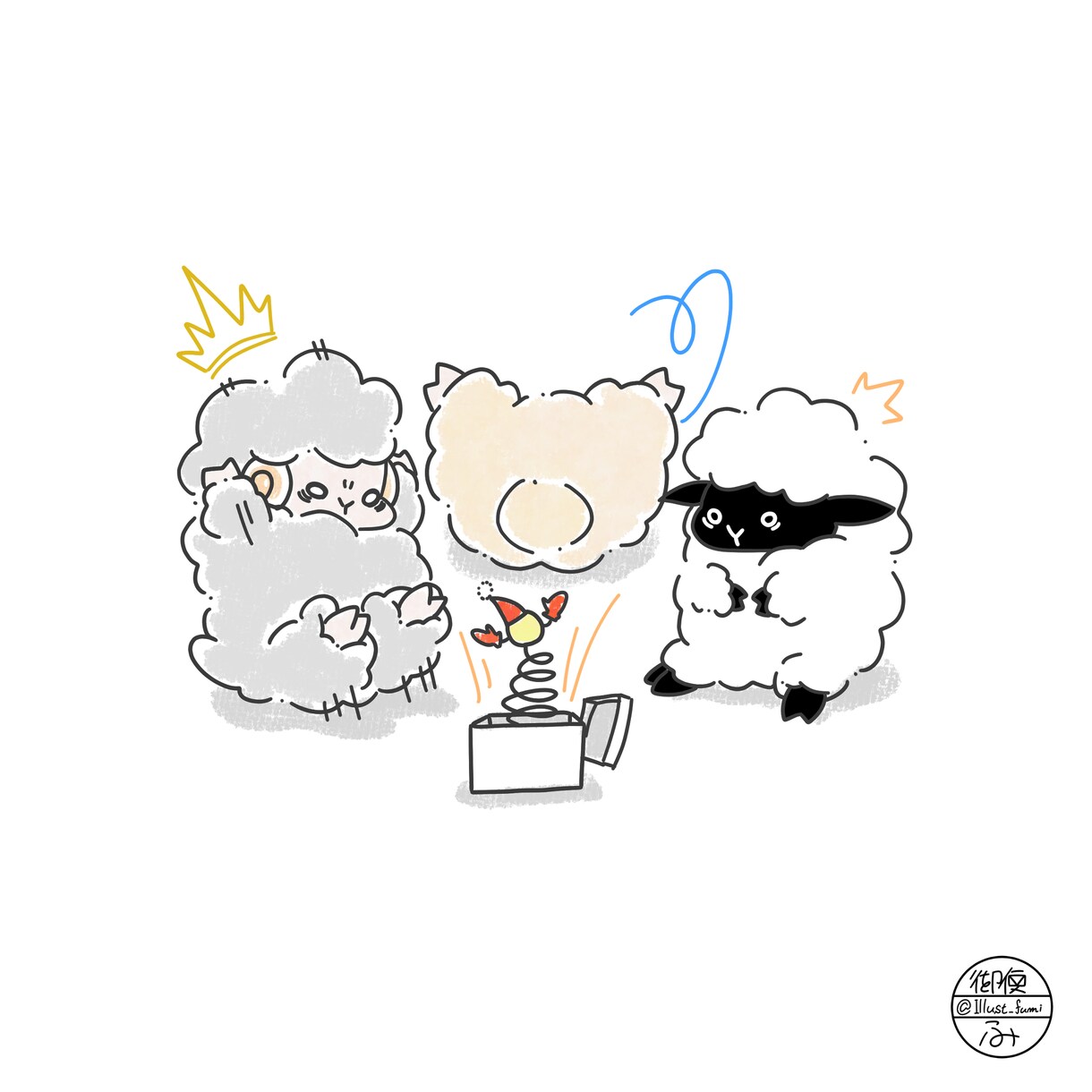 ゆるふわでかわいいアイコン描きます 流行りの緩くて可愛いアイコンでSNSを楽しみませんか？ イメージ3