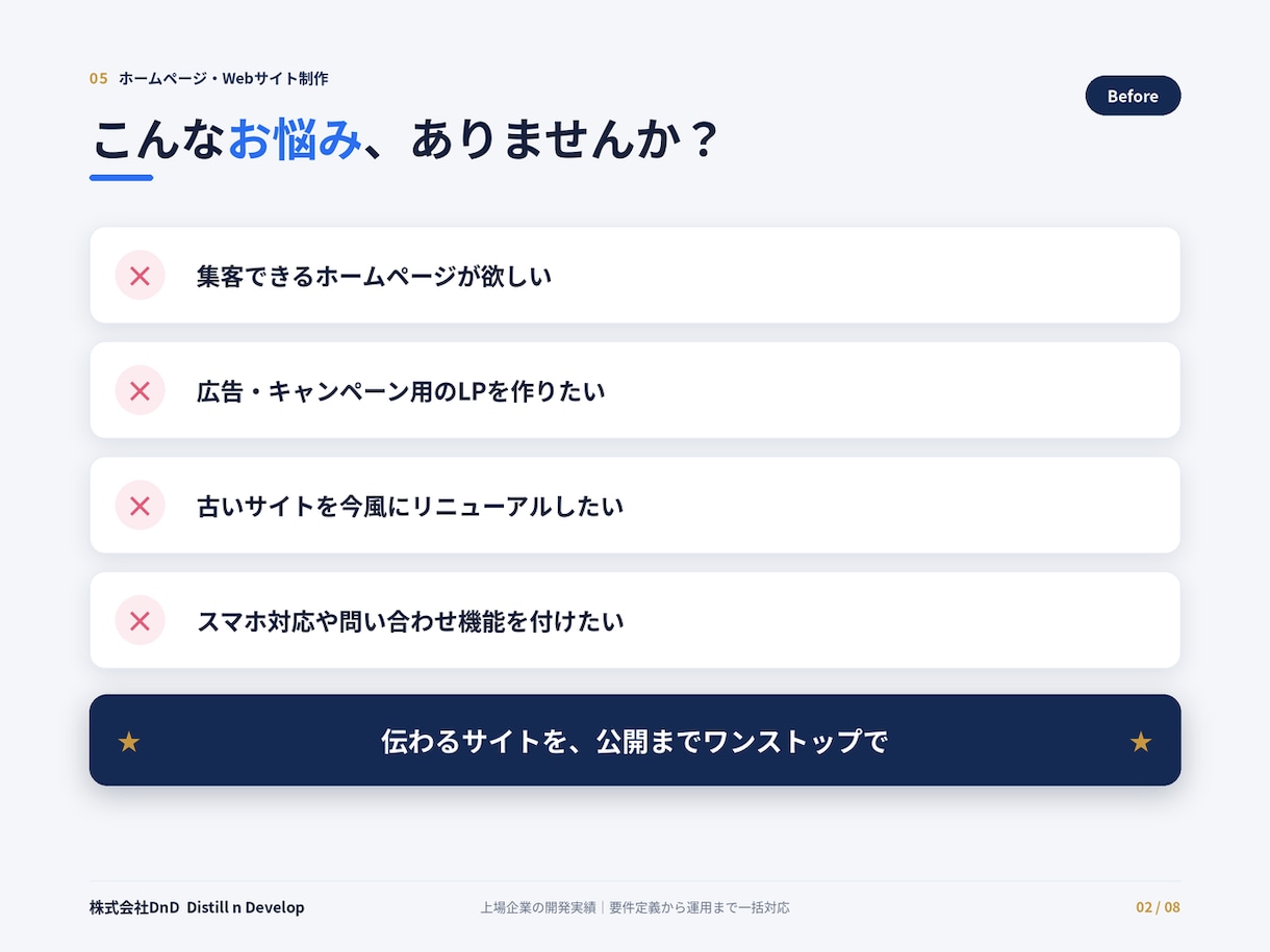 上場企業実績のプロがホームページを制作します コーポレート・LP対応。スマホ最適・公開までワンストップ イメージ2