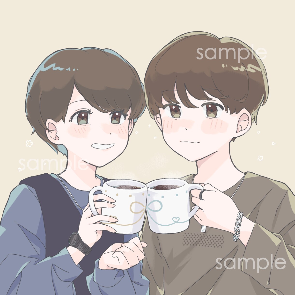 SNS向けアイコンお描きいたします ご依頼者様の望む雰囲気に仕上げます！ イメージ6