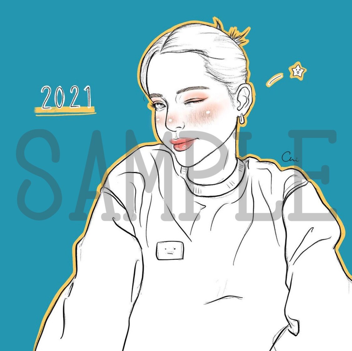 あなただけのポップアートを描きます 絵にしたい瞬間をデジタルアートに イメージ1