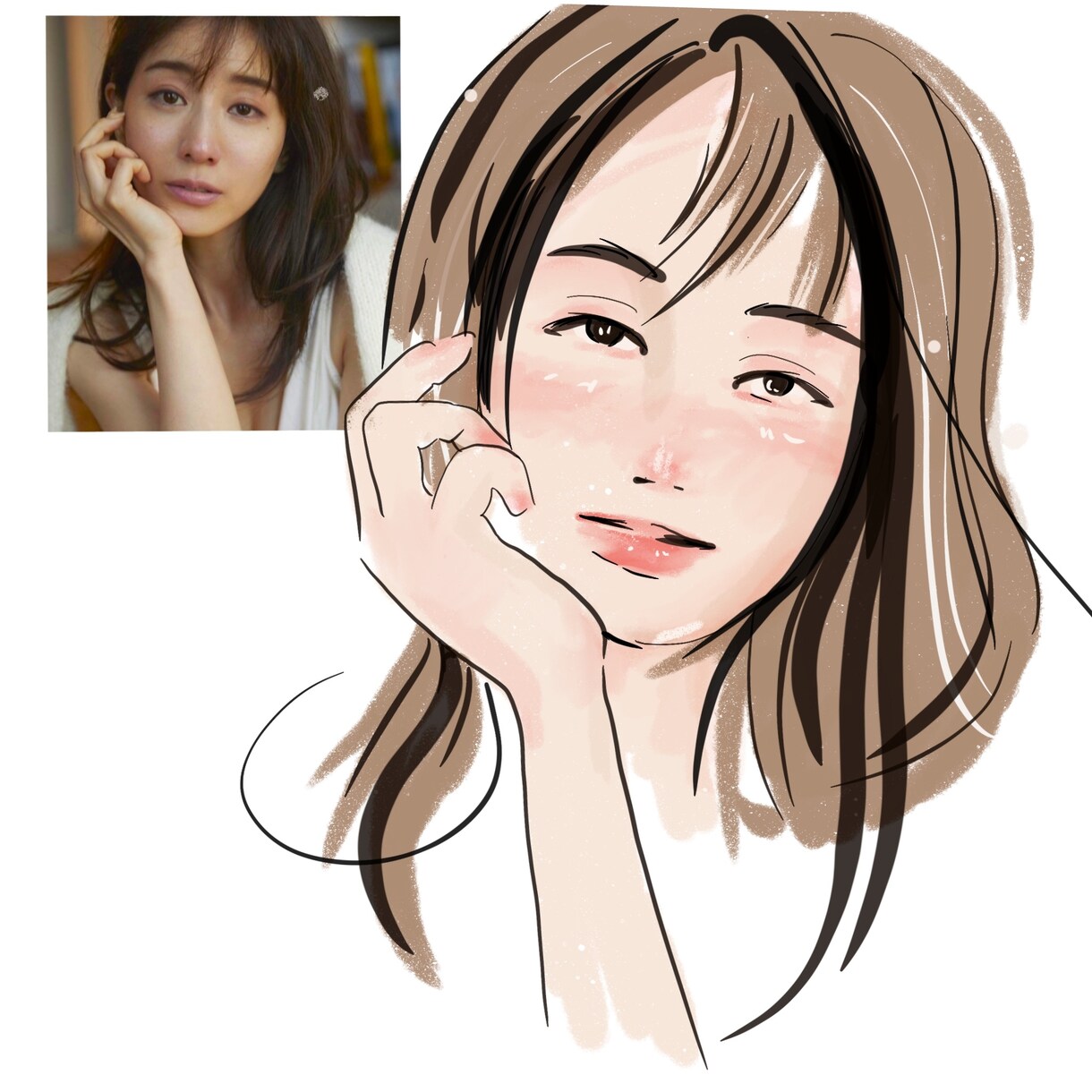 SNSアイコンや名刺、プレゼント用似顔絵作成します 個性あり可愛いオシャレイラスト イメージ3
