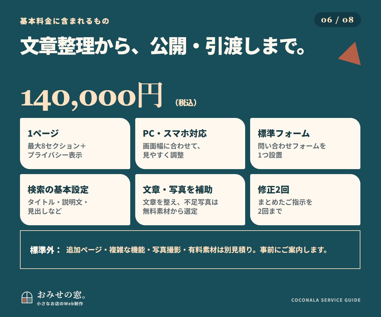 小さなお店のホームページをSTUDIOで作ります 大切にしてきたことが、初めての方にも伝わる設計 イメージ6