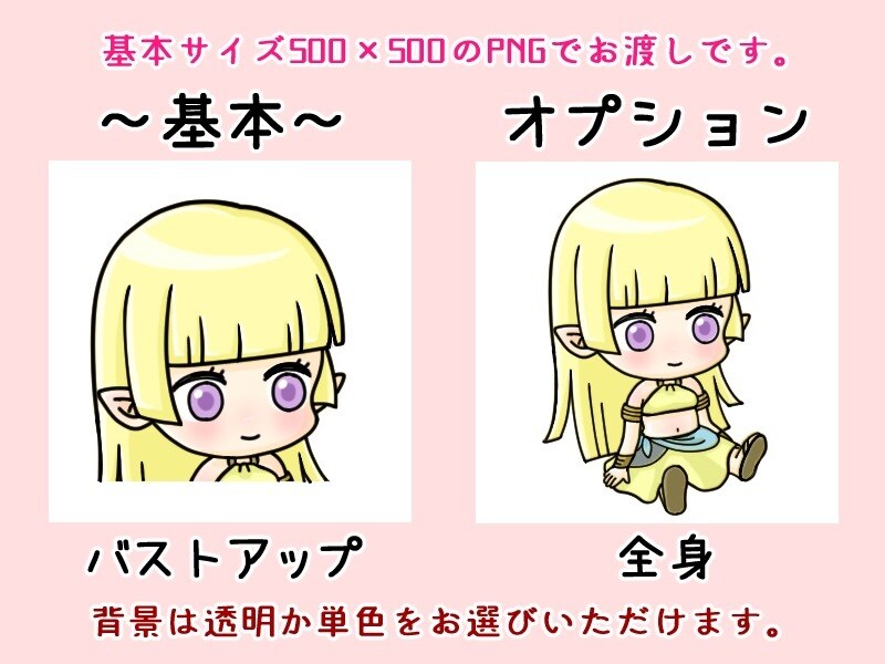5パターンセット【表情差分】キャラクターを描きます ブログや配信にぴったり！口パクソフトでも使えます♪ イメージ3