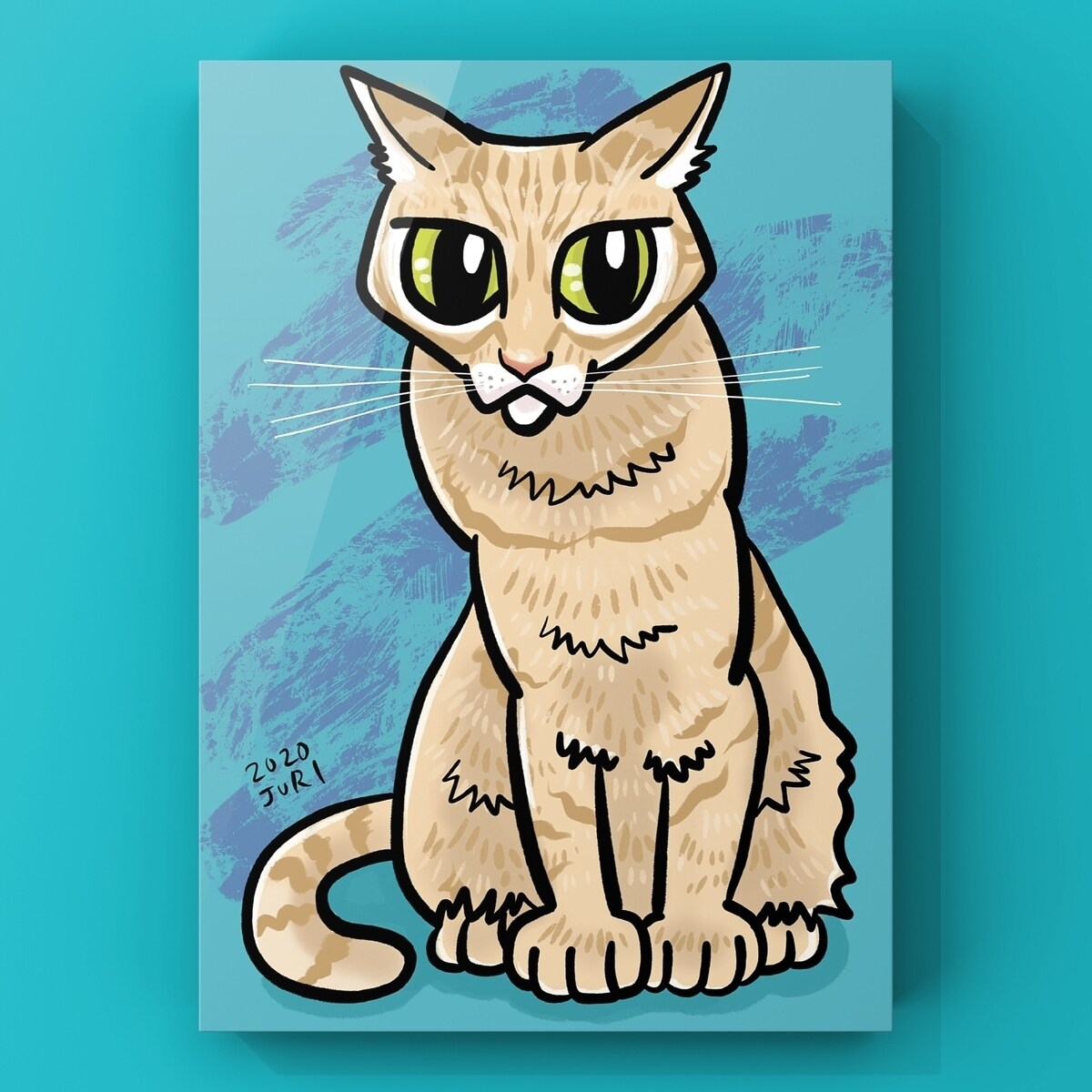 デジタル画でかわいいペットの似顔絵を制作します かわいくデフォルメしたペットのデジタル似顔絵です。 イメージ4
