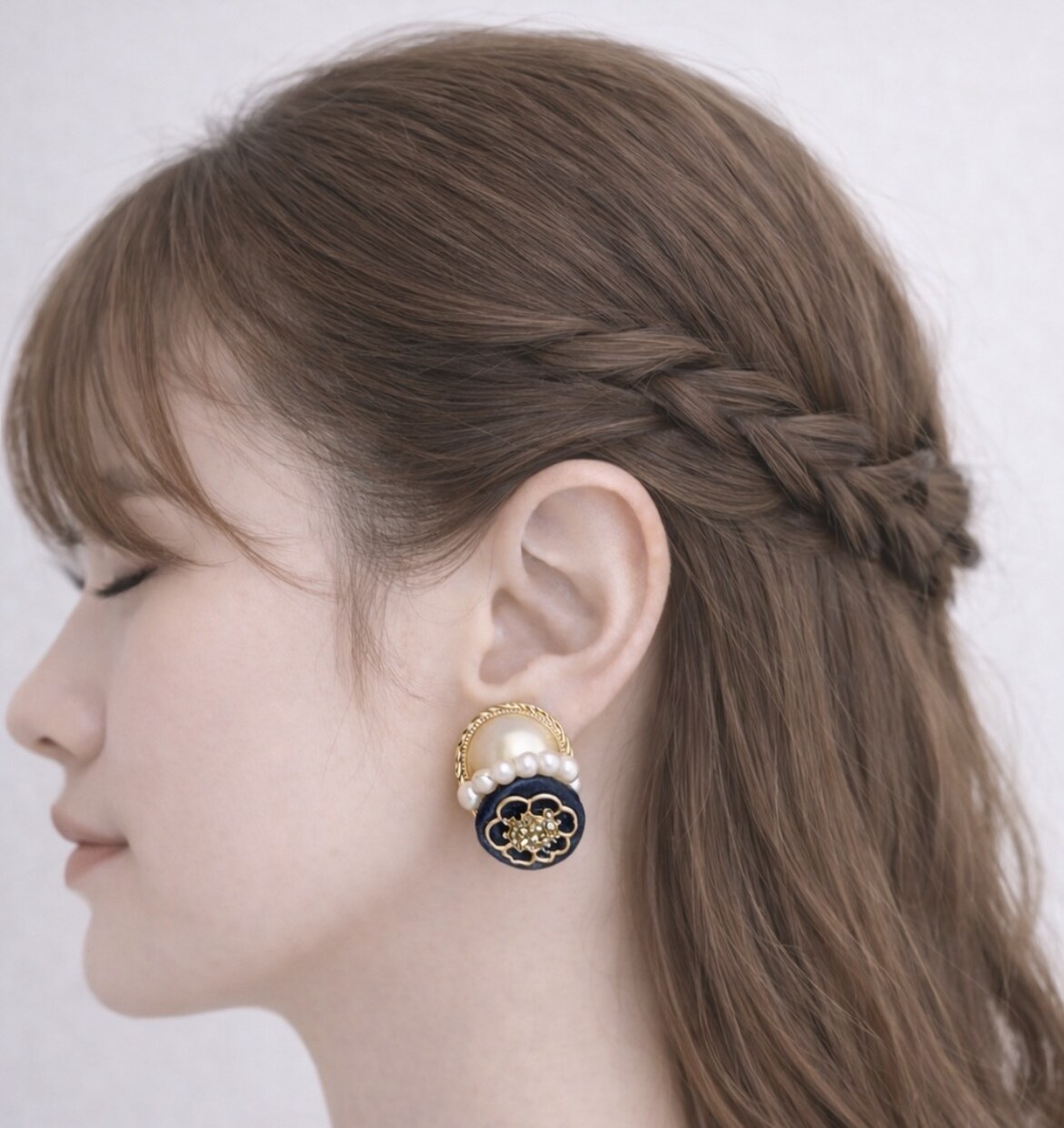 アクセサリー着画画像を作成します ピアス・イヤリングのサイズ感が伝わる横顔着画 イメージ4
