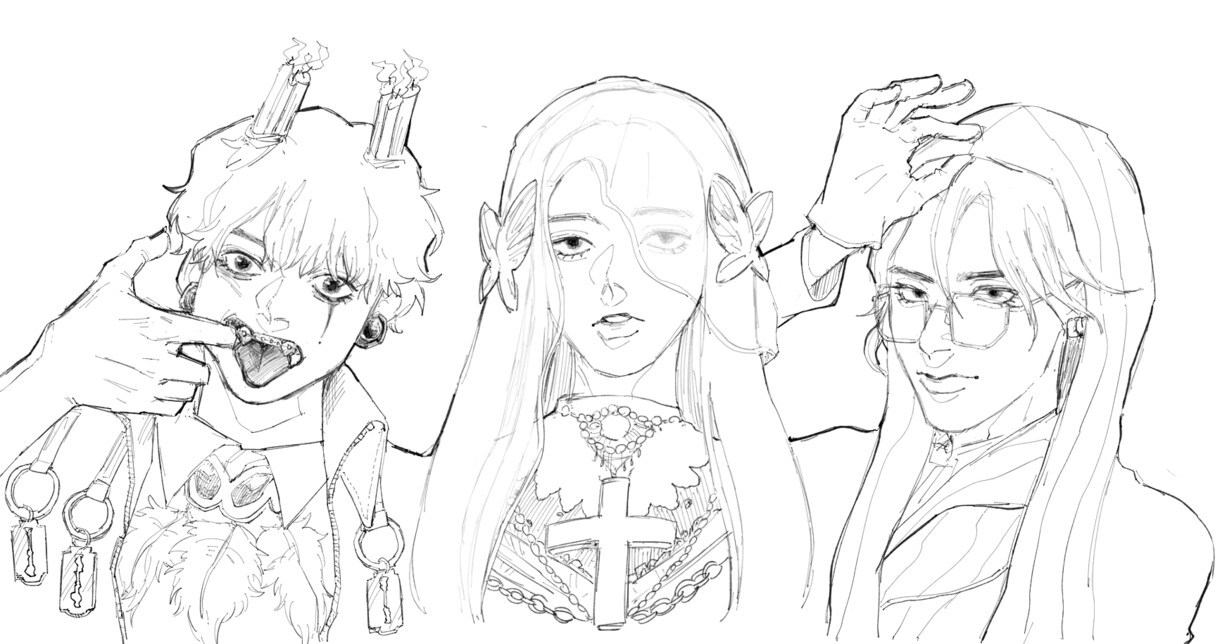 繊細な線でキャラクター制作します キャラクター制作・マンガの制作を承ります イメージ3