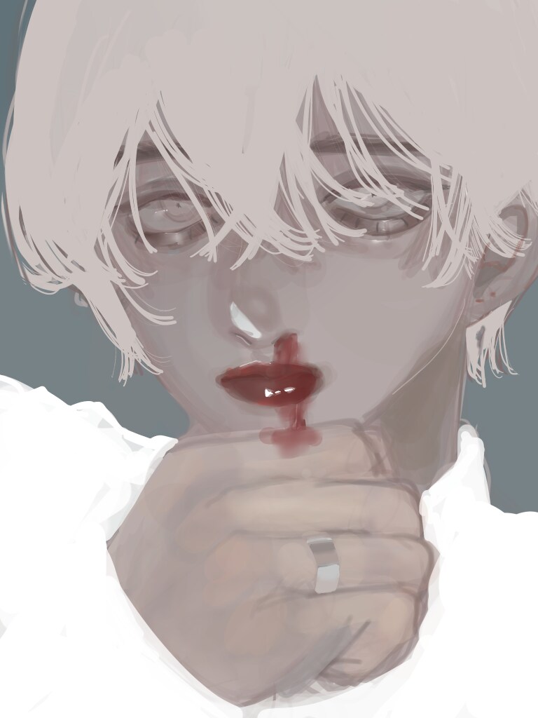 イラストを描きます 男の子や女の子 色味が薄く、儚げな絵を描くのが好きです。 イメージ1