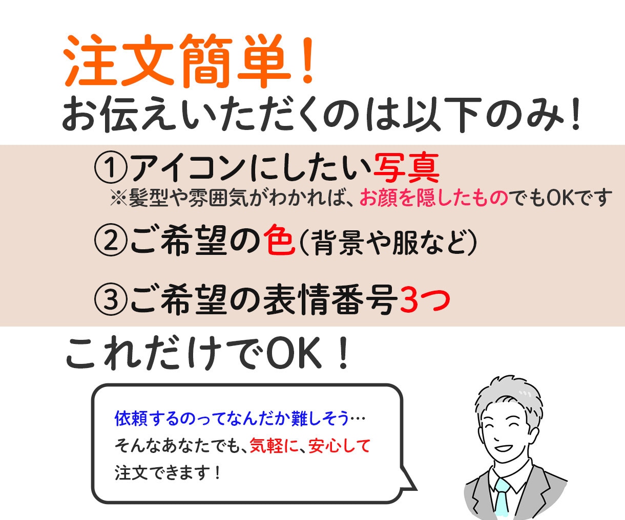 ラフ案無料！ブログSNS用表情4点セット作ります ブログやパワポやSNSを表情豊かに彩ります！ イメージ3