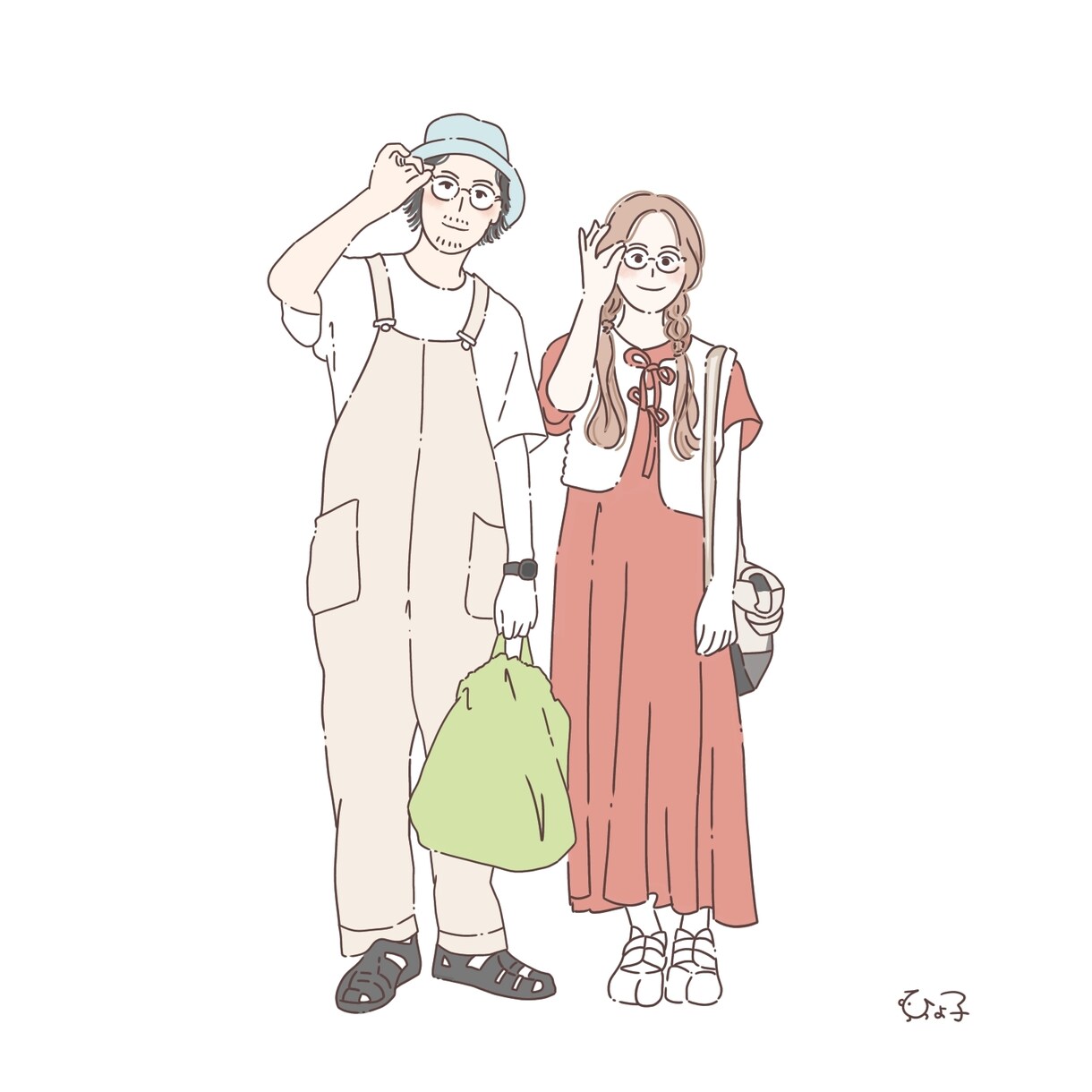 お写真をもとにシンプルでお洒落な似顔絵描きます 程よく美化♪インテリアやウエディングボード、プレゼントに最適 イメージ7