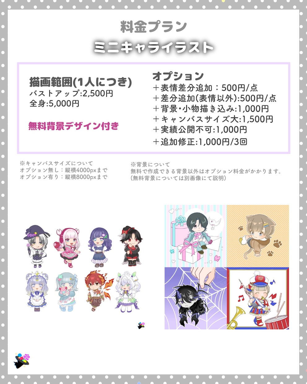 ミニキャライラスト制作します ぷにっと可愛いミニキャライラストお描きします イメージ2