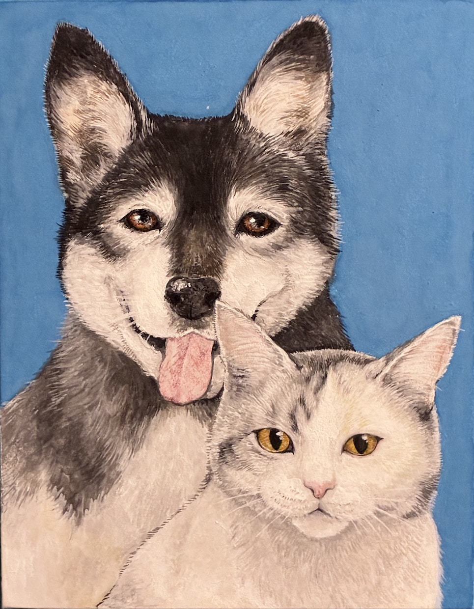 ペット の肖像画を水彩で描きます 大切なペットの可愛い表情を絵にしてみませんか イメージ1