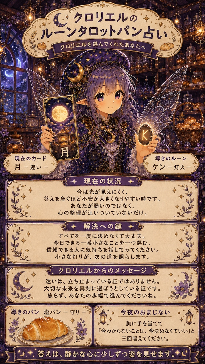 人間の皆さんの心を満腹にさせます 人間の皆さん、お悩みですか？5人のパン妖精が運勢を占います イメージ5