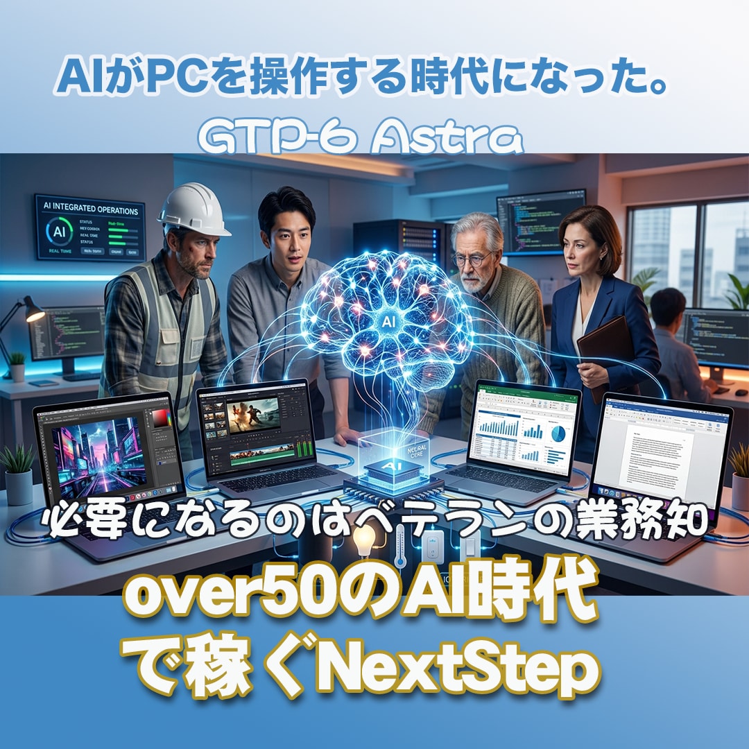 AI時代！ over50の知の活用コンサルします 「ベテランの業務知を活かす」時代に劇的に変わる準備を・・ イメージ1