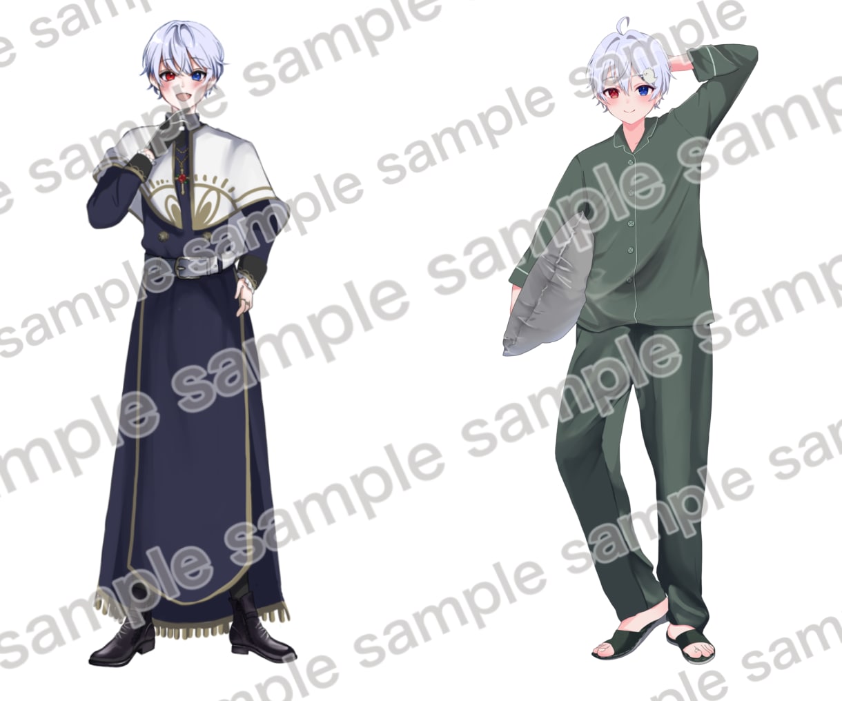 商用利用可！キャラデザ込み！魅力的な立ち絵描きます IRIAM、配信活動、TRPG等で使用可能なイラスト制作！ イメージ3