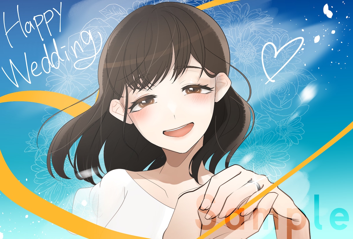 ポストカードサイズのイラスト作成致します 最短１週間！そのままグッズやノベリティ、ネットプリントへ！ イメージ1