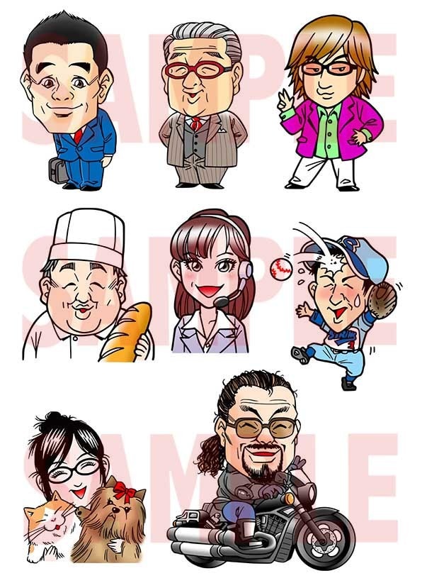 経験豊富！プロの仕事！似顔絵描きます 迅速・丁寧な対応と、満足のクオリティーをご提供！ イメージ2