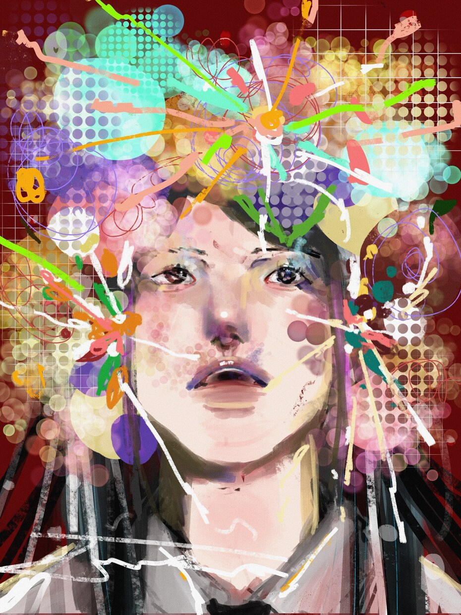 あなたの依頼を唯一無二で描きます 独特な世界観の絵を油絵風に描きます。 イメージ7