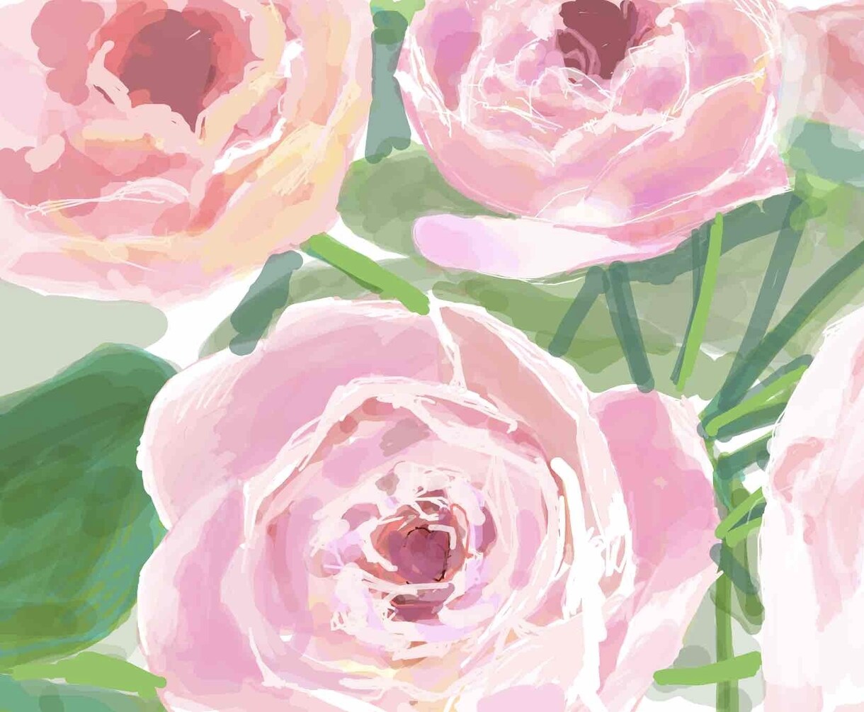女の子＆お花描きます 商用可＆女の子＆オプション花で可愛いイラストお描き致します イメージ2
