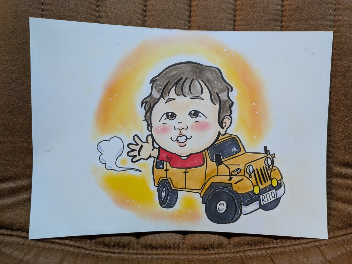 程よくデフォルメされた似顔絵描きます 人物の似顔絵、愛犬も対応可！！お手頃価格で似顔絵どうですか イメージ1