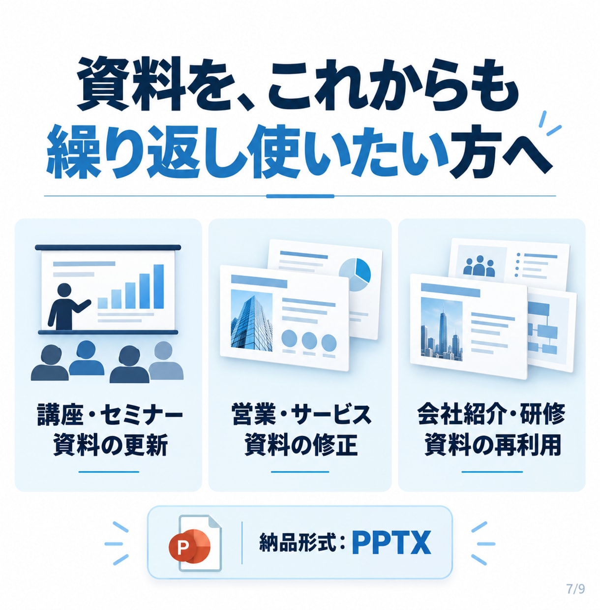 PDF資料を文字編集できるパワーポイントにします PDFしかない資料を、これからも更新して使える形へ イメージ7