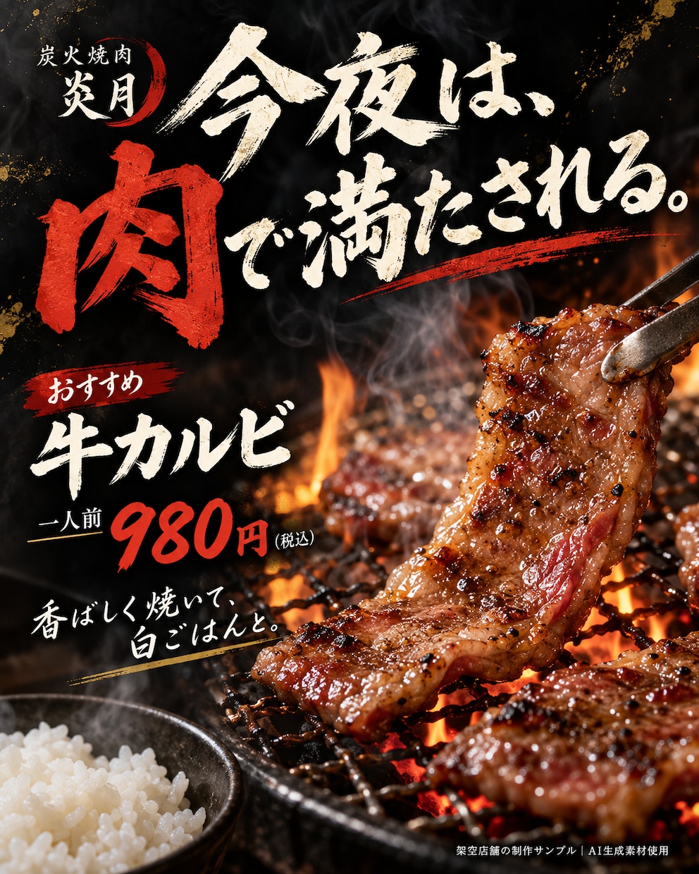 お店の魅力が伝わるSNS広告画像を制作します 写真と情報を送るだけ！AI活用で文章もデザインもお任せ イメージ2