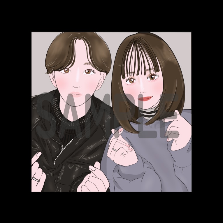 大切なプリクラ（写真でも可）をイラストにします プレゼントやSNSアイコンにもぴったり！ イメージ5