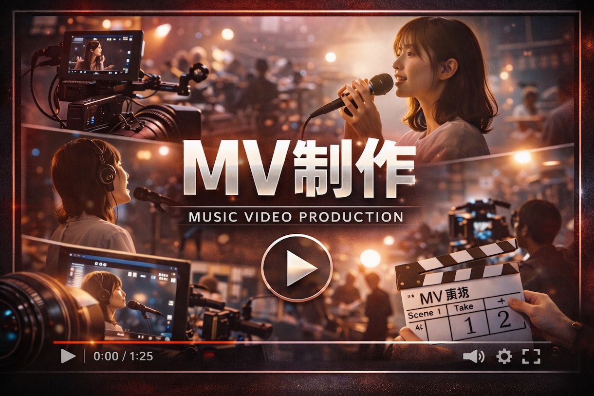 MVを撮影から世界観重視で制作します 楽曲の雰囲気を大切に映像へ落とし込みます イメージ1